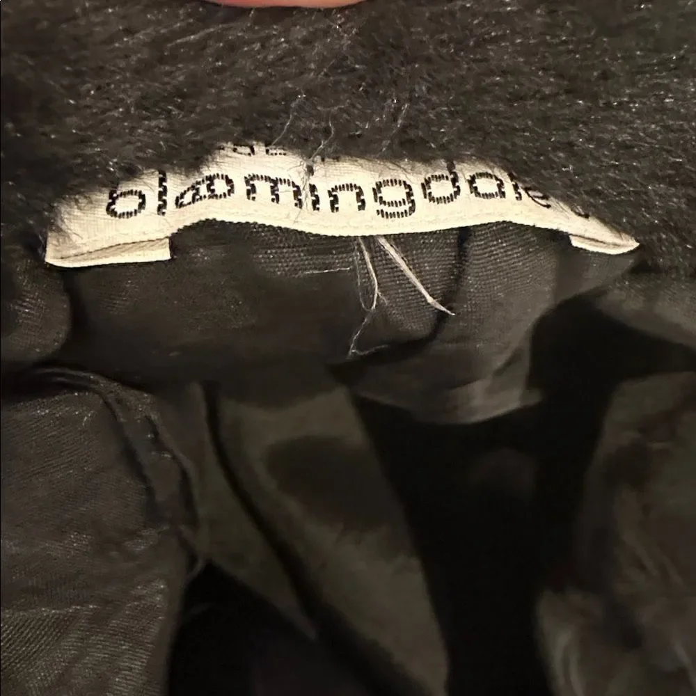 Bloomingdale’s Black Faux Fur Winter Bucket Hat